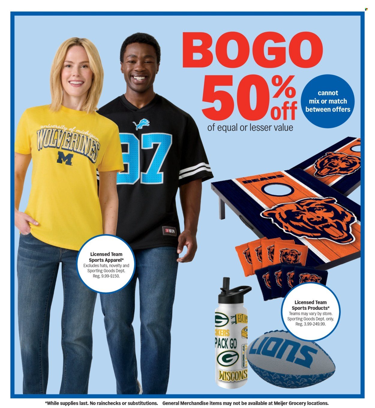 MEIJER ad - College Vibes. Real Low Prices