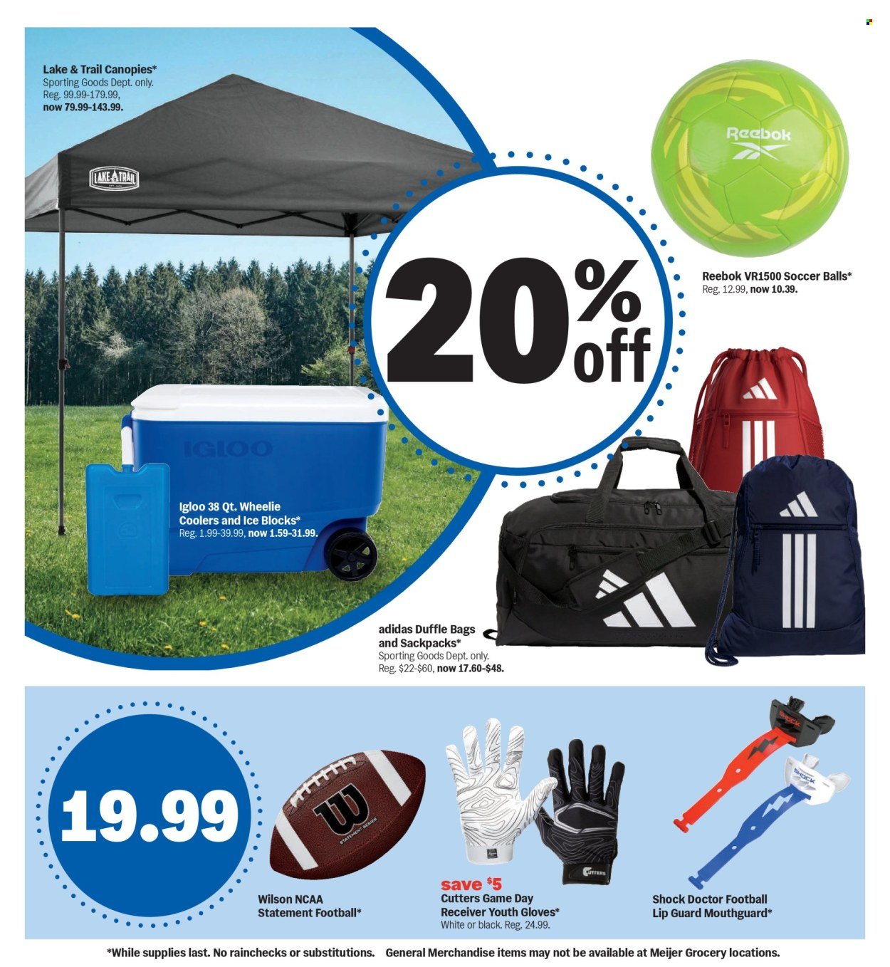 MEIJER ad - College Vibes. Real Low Prices