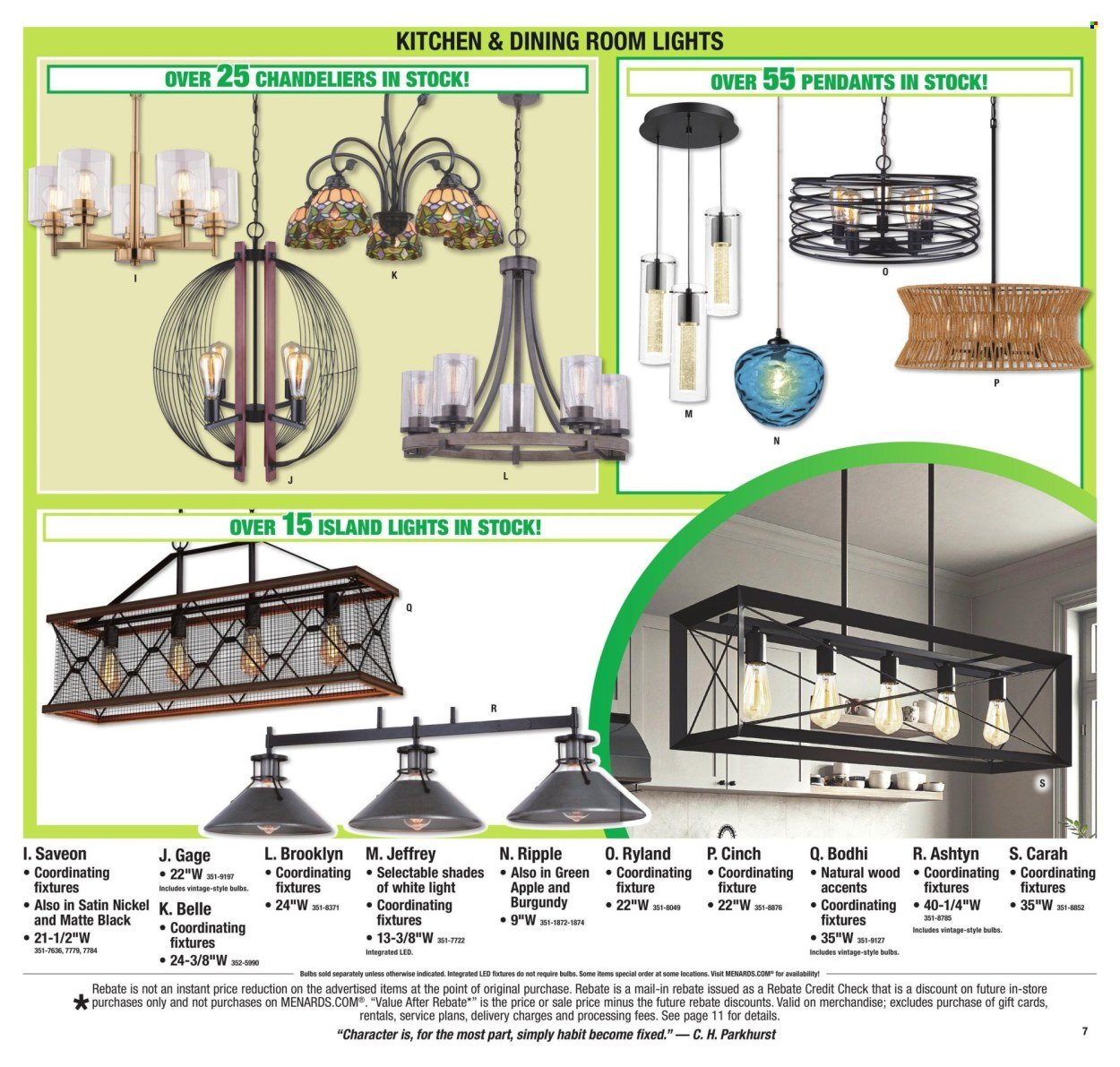 MENARDS ad - 11% Rebate* Sale