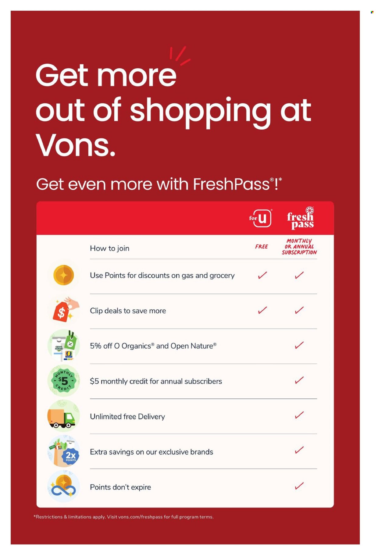 VONS ad - Weekly Ad