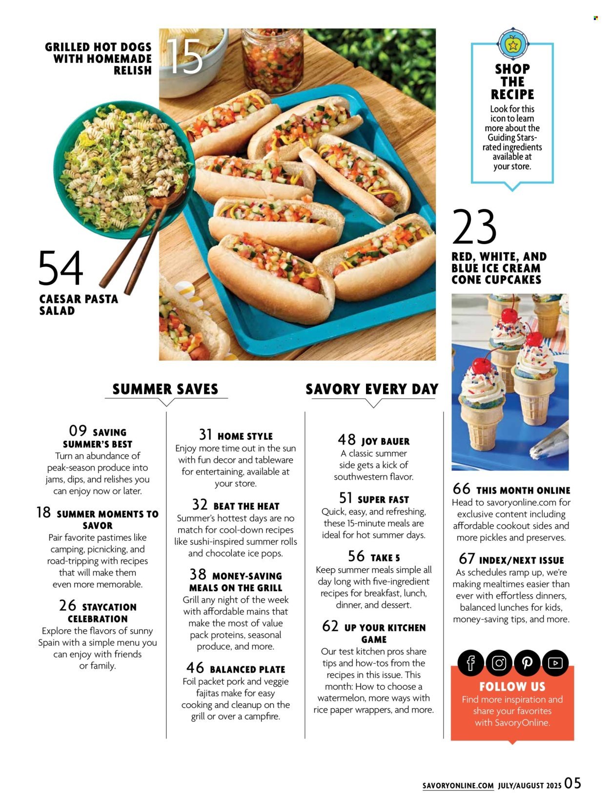 STOP & SHOP ad - Savory Magazine (2025-07-01 - 2025-08-31)