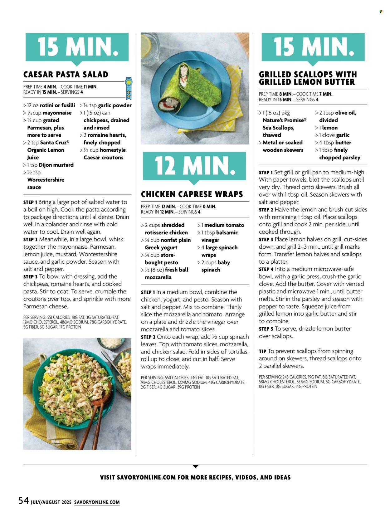 STOP & SHOP ad - Savory Magazine (2025-07-01 - 2025-08-31)