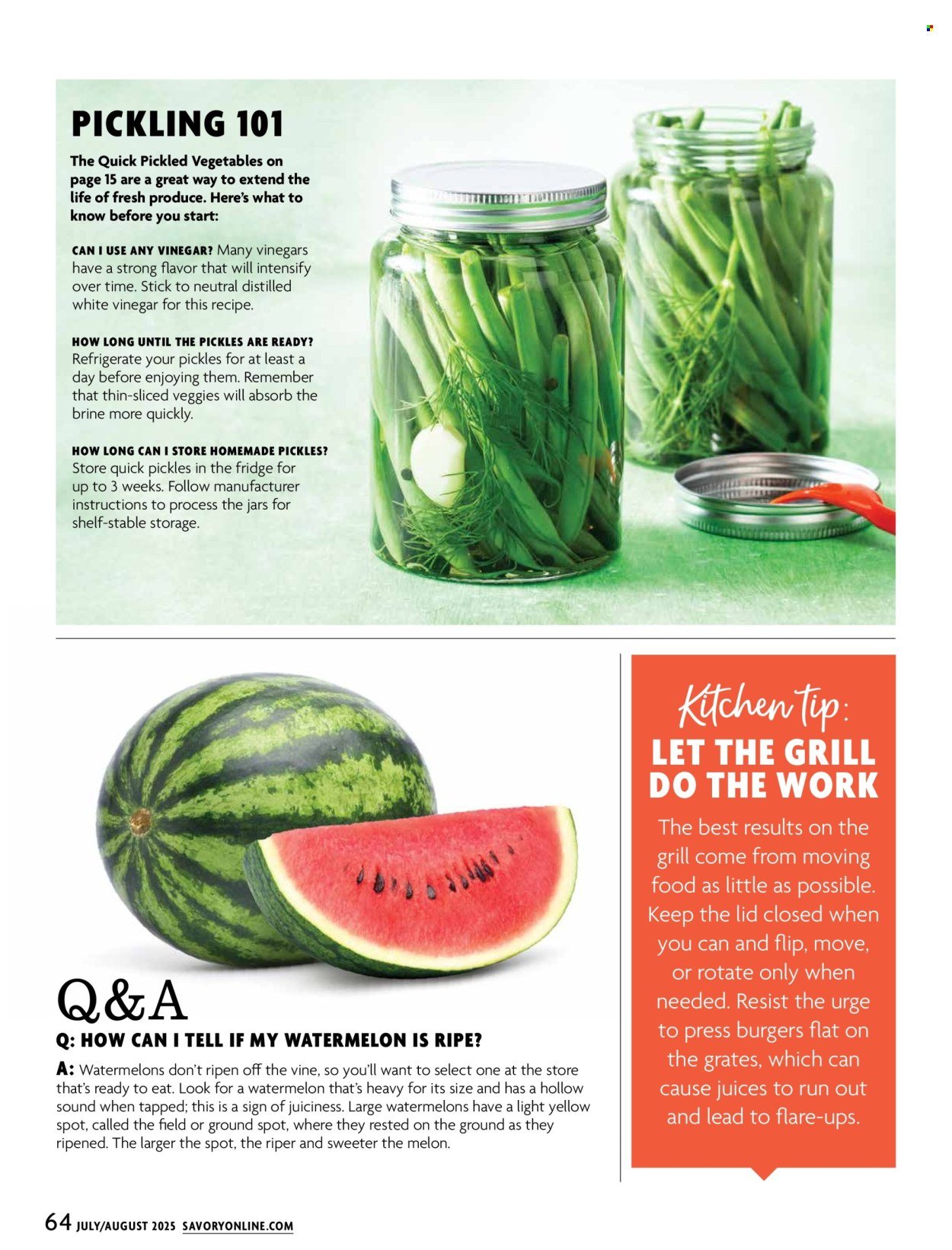 STOP & SHOP ad - Savory Magazine (2025-07-01 - 2025-08-31)