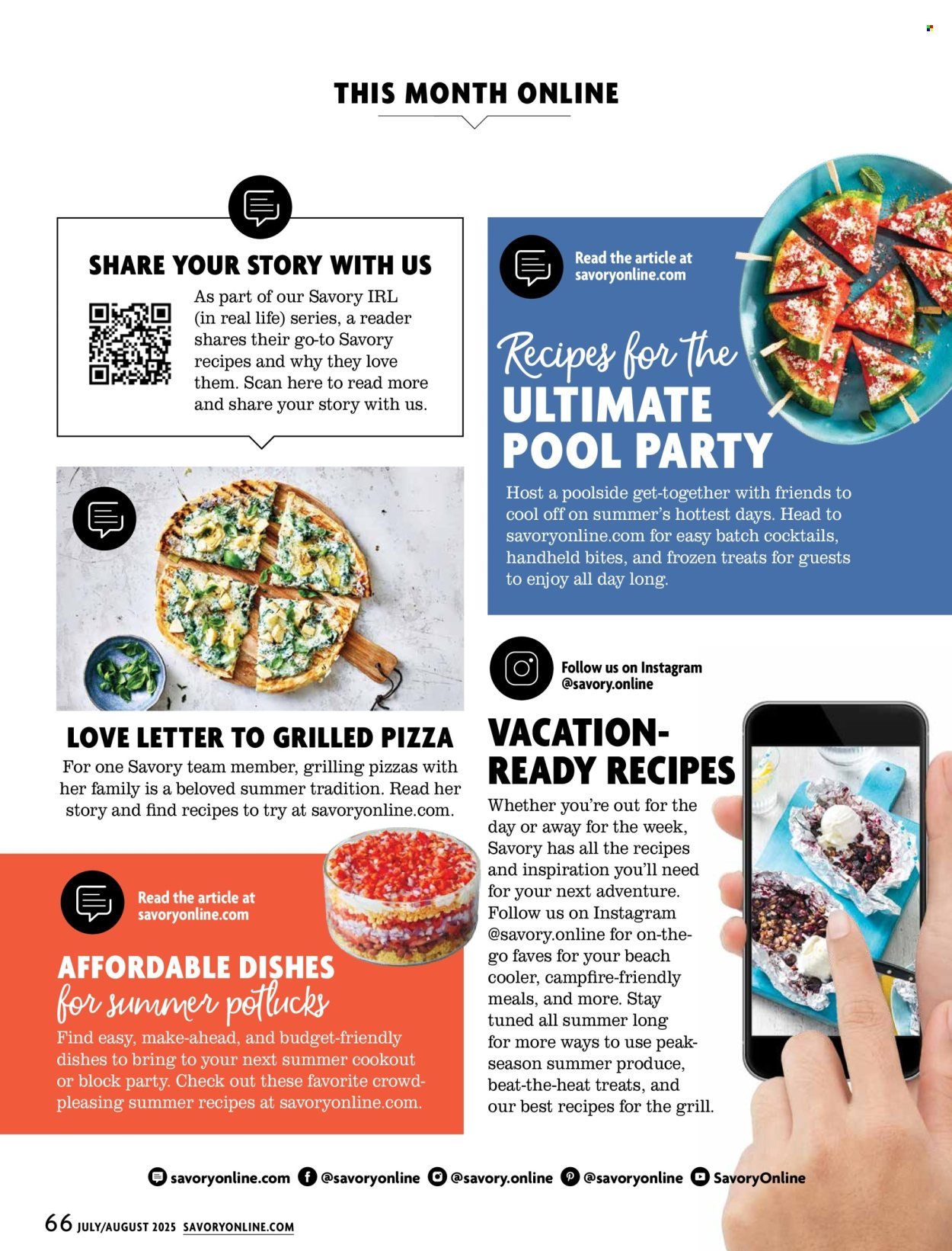 STOP & SHOP ad - Savory Magazine (2025-07-01 - 2025-08-31)