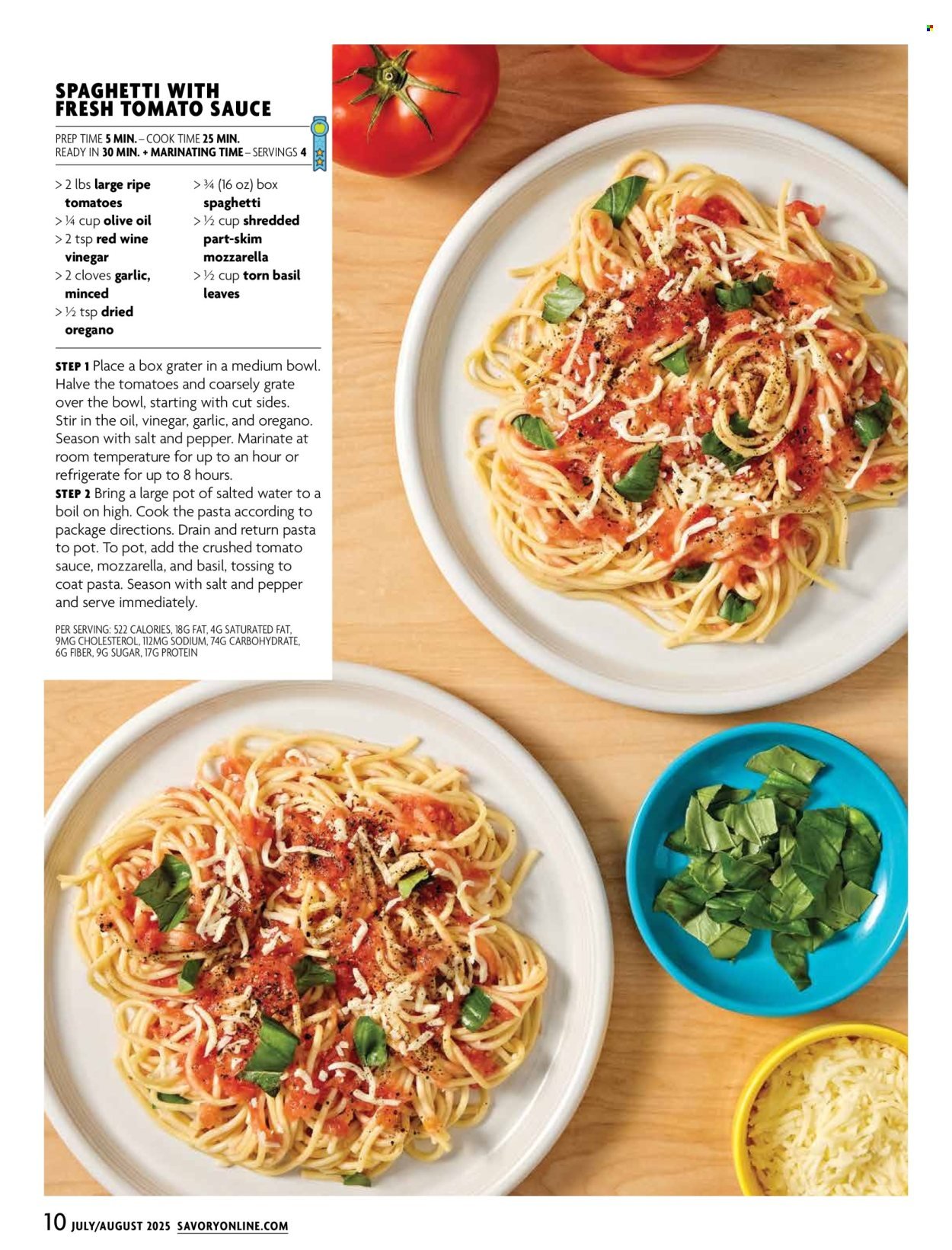 STOP & SHOP ad - Savory Magazine (2025-07-01 - 2025-08-31)