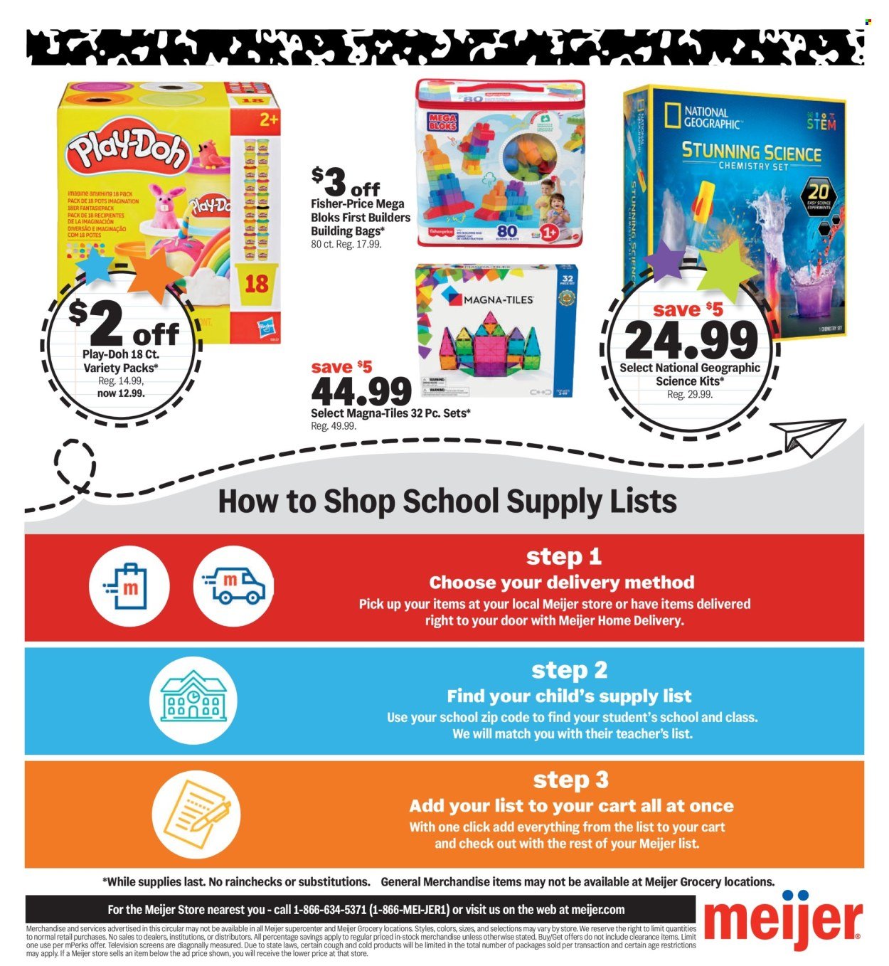 MEIJER ad - Back to School Deals