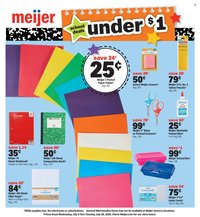 MEIJER ad - Back to School Deals