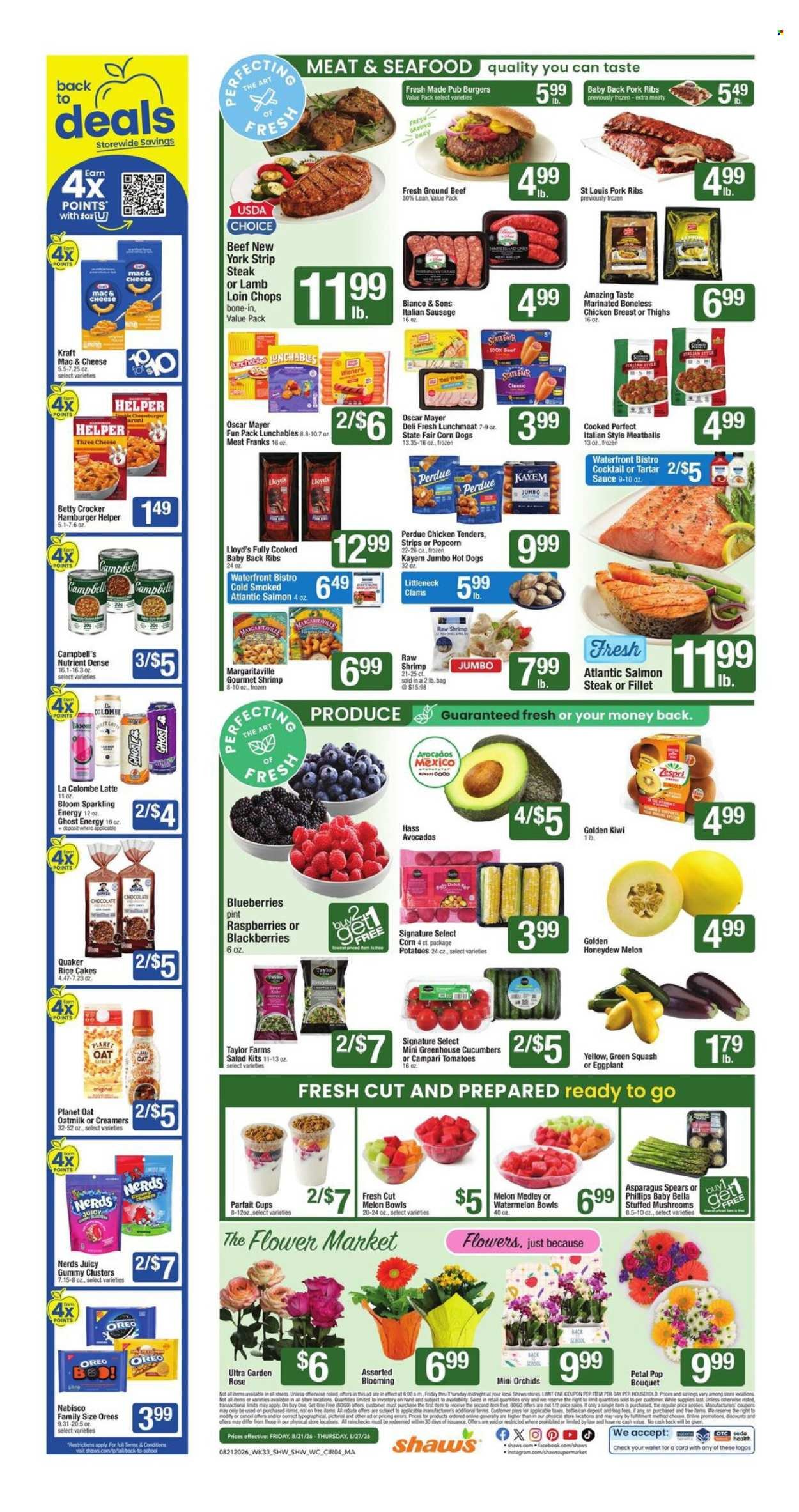 SHAW’S ad - from Fri, August 21, 2026