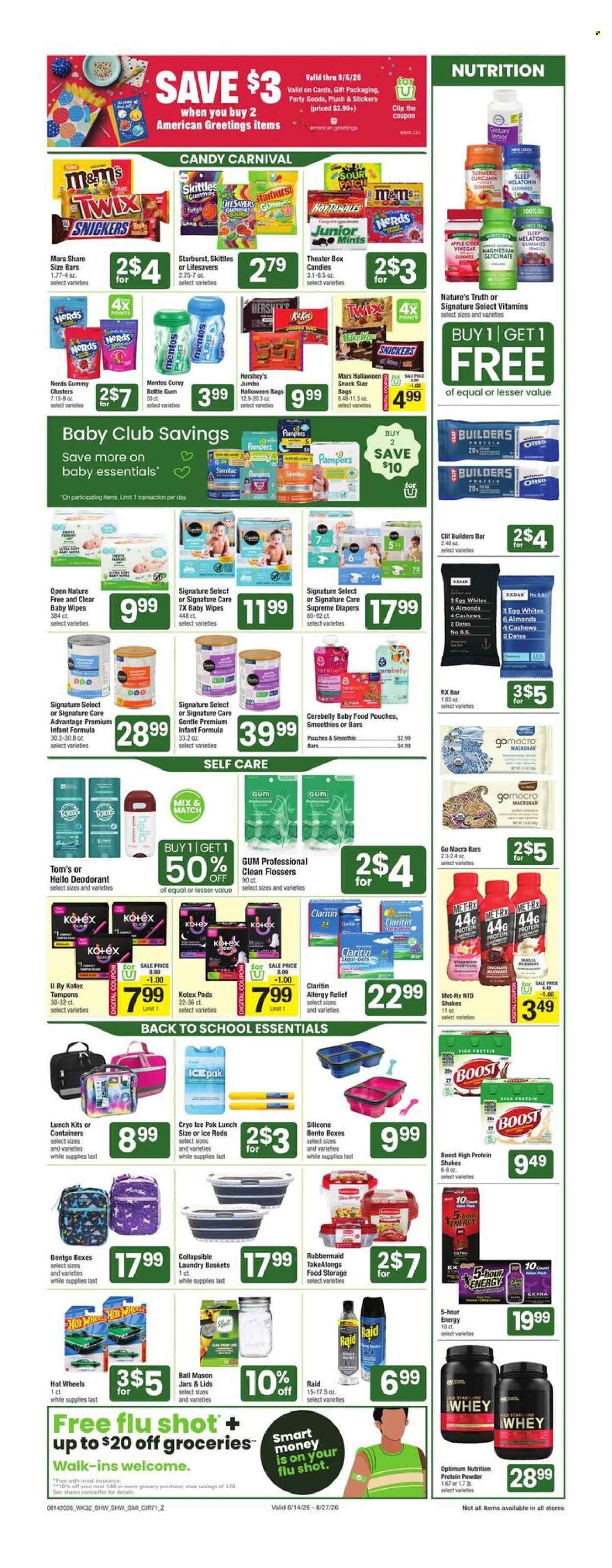SHAW’S ad - from Fri, August 21, 2026
