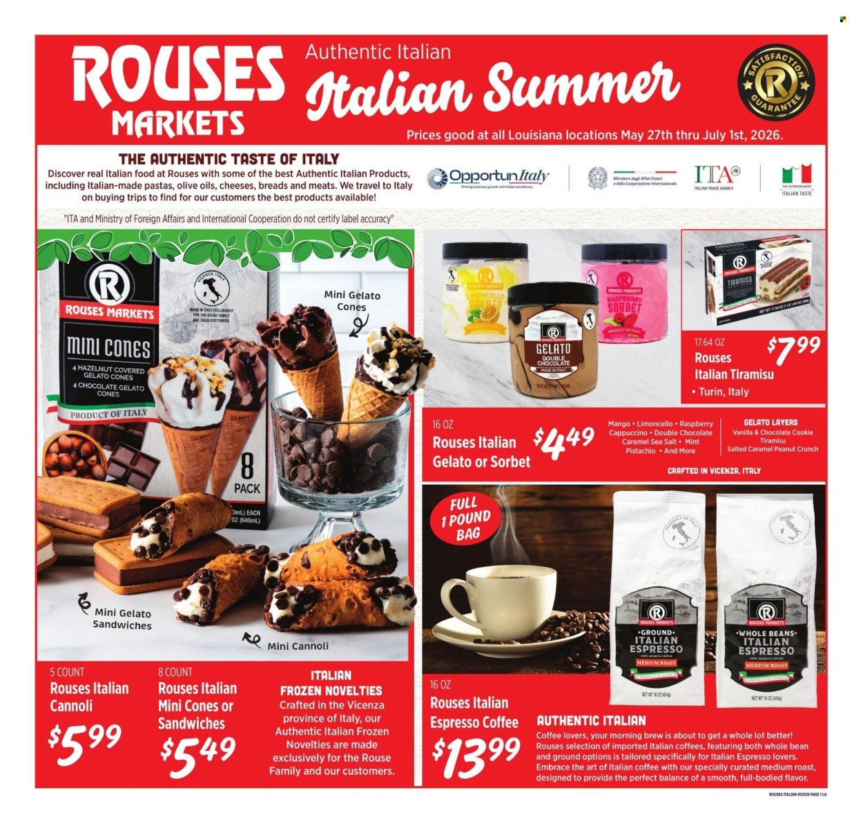 ROUSES MARKETS ad - Italian Ad