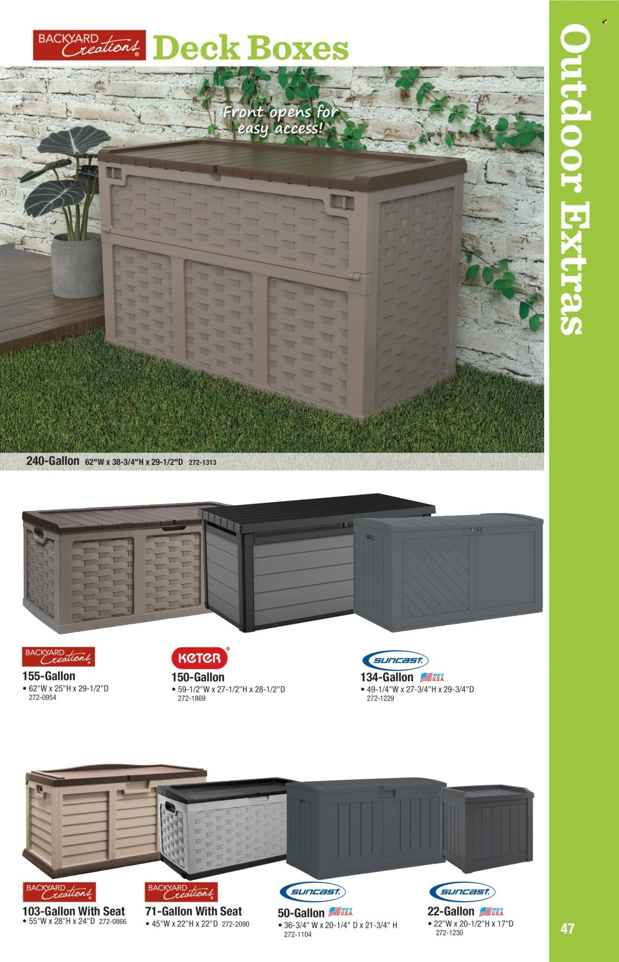 MENARDS ad - Outdoor Living Calatog