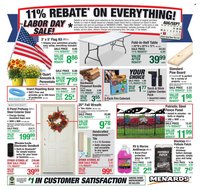 MENARDS ad - 11% Rebate* Sale