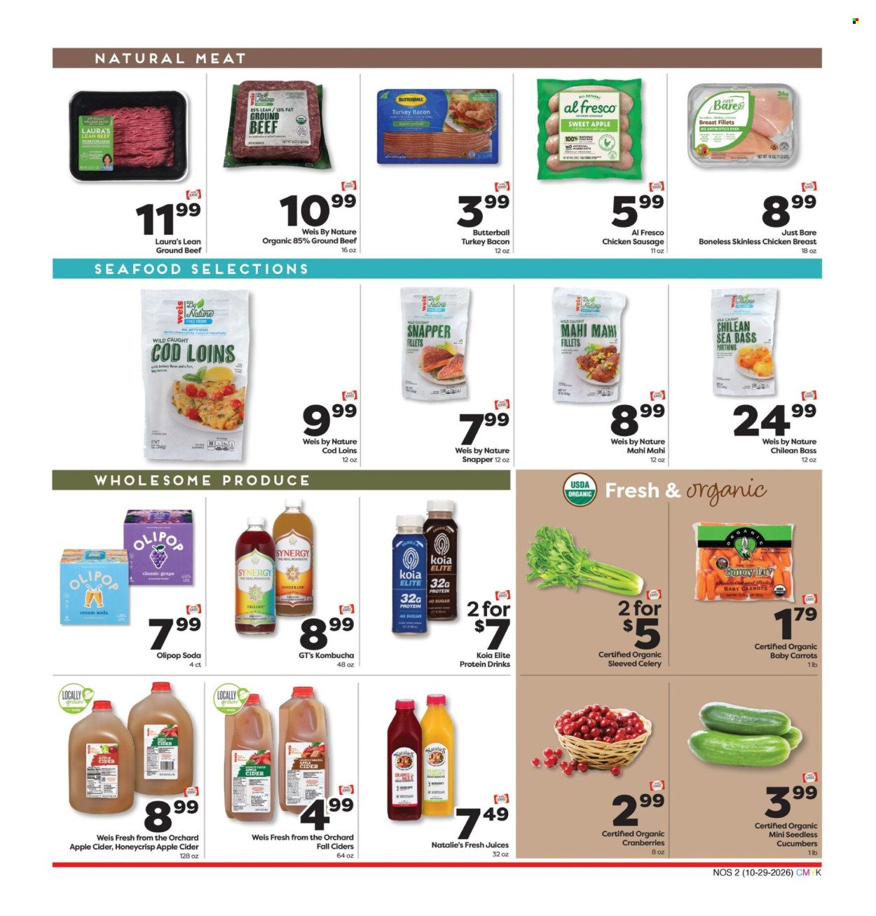 WEIS ad - Natural & Organic