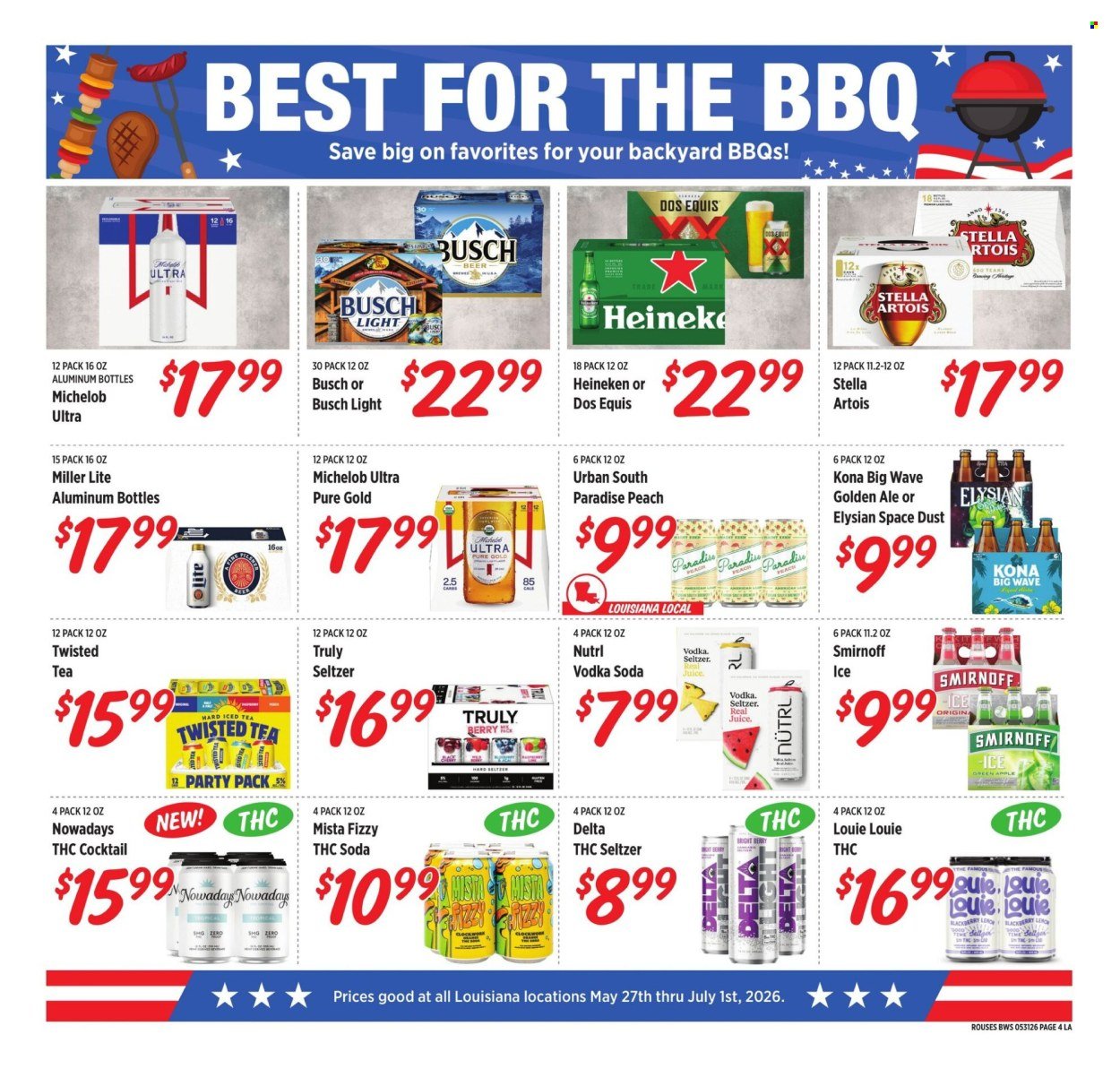 ROUSES MARKETS ad - Alcohol Specials