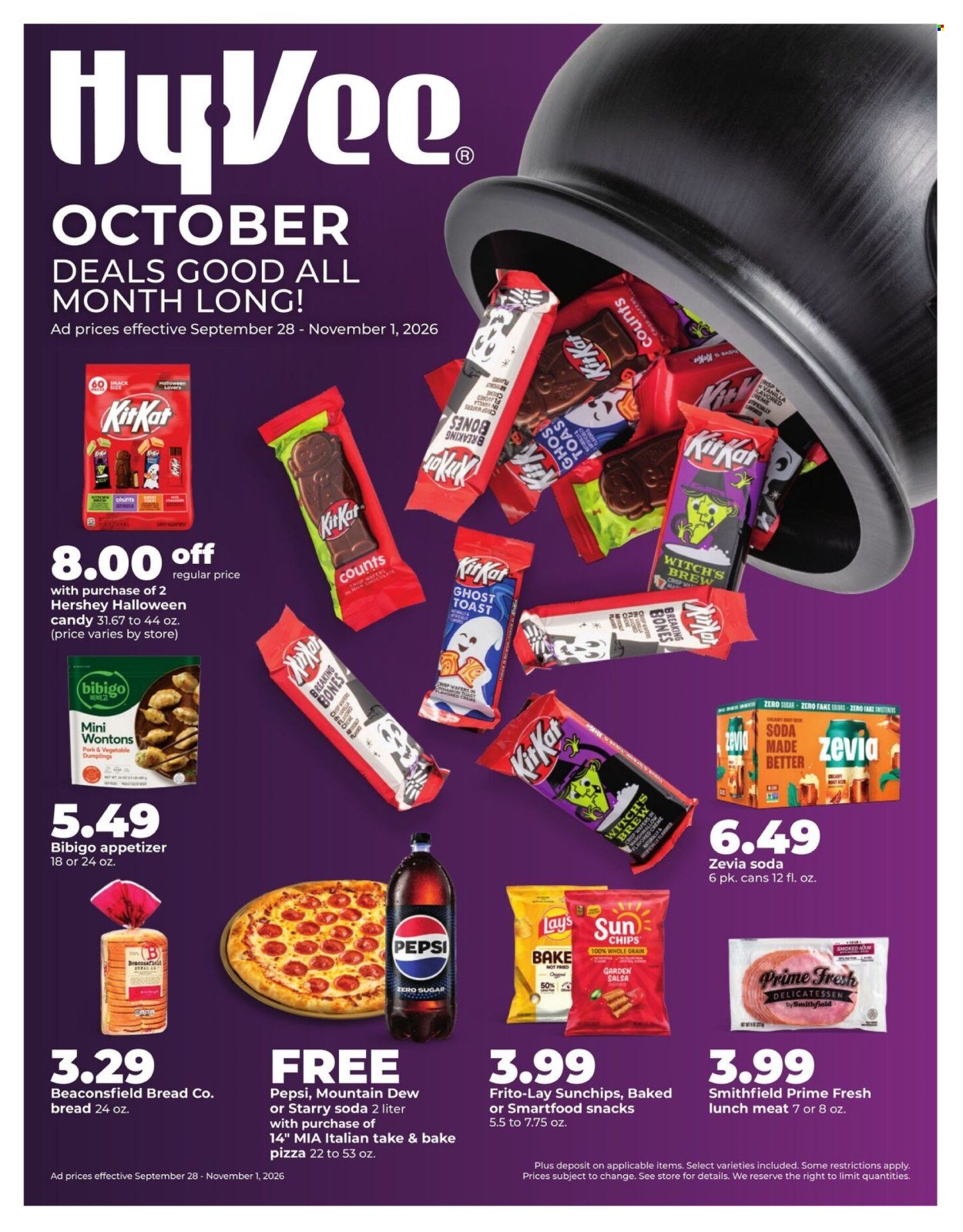 HY-VEE ad - OCTOBER DEALS GOOD ALL MONTH LONG