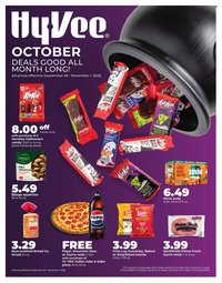 HY-VEE ad - OCTOBER DEALS GOOD ALL MONTH LONG