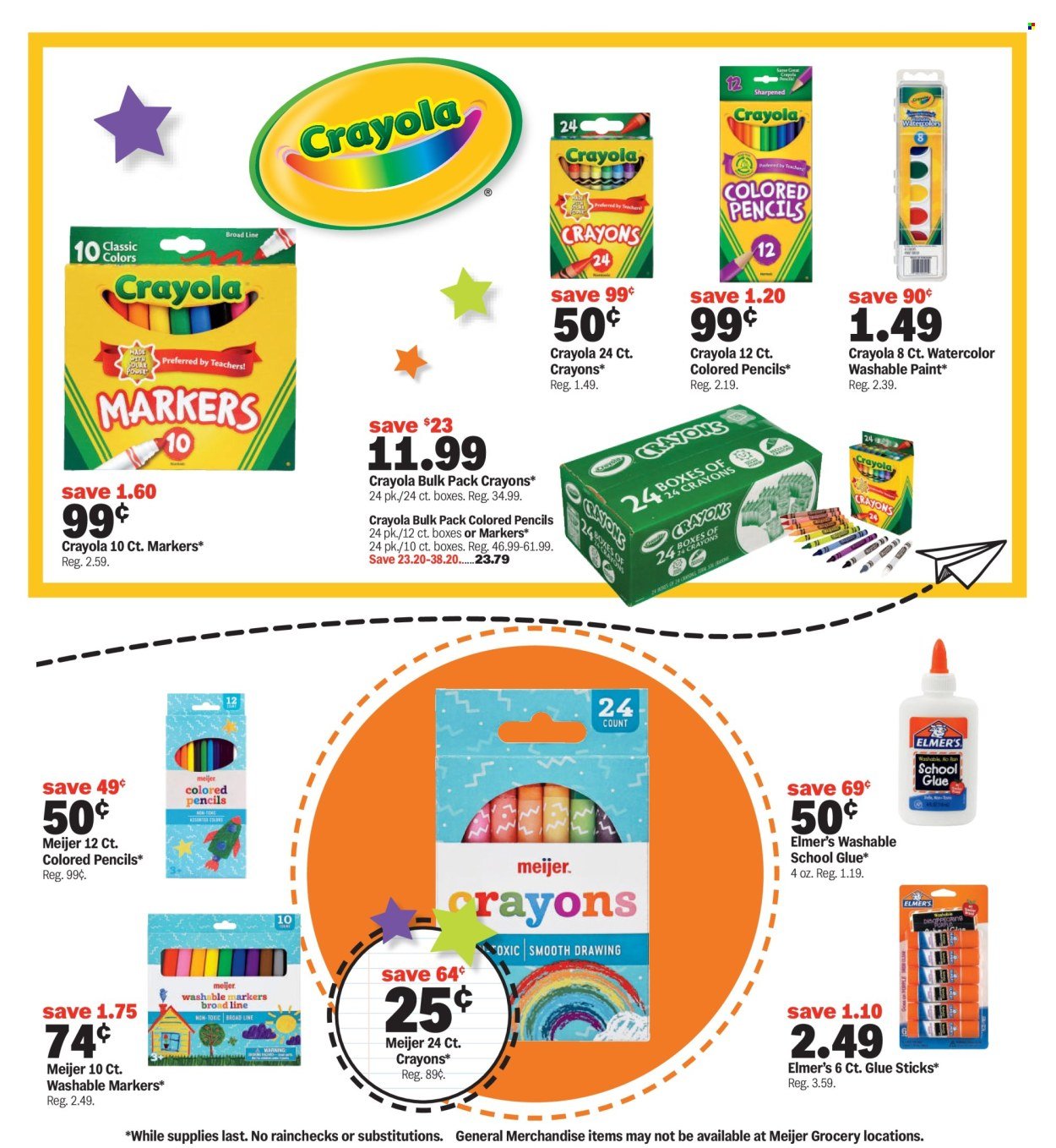 MEIJER ad - Back to School Deals