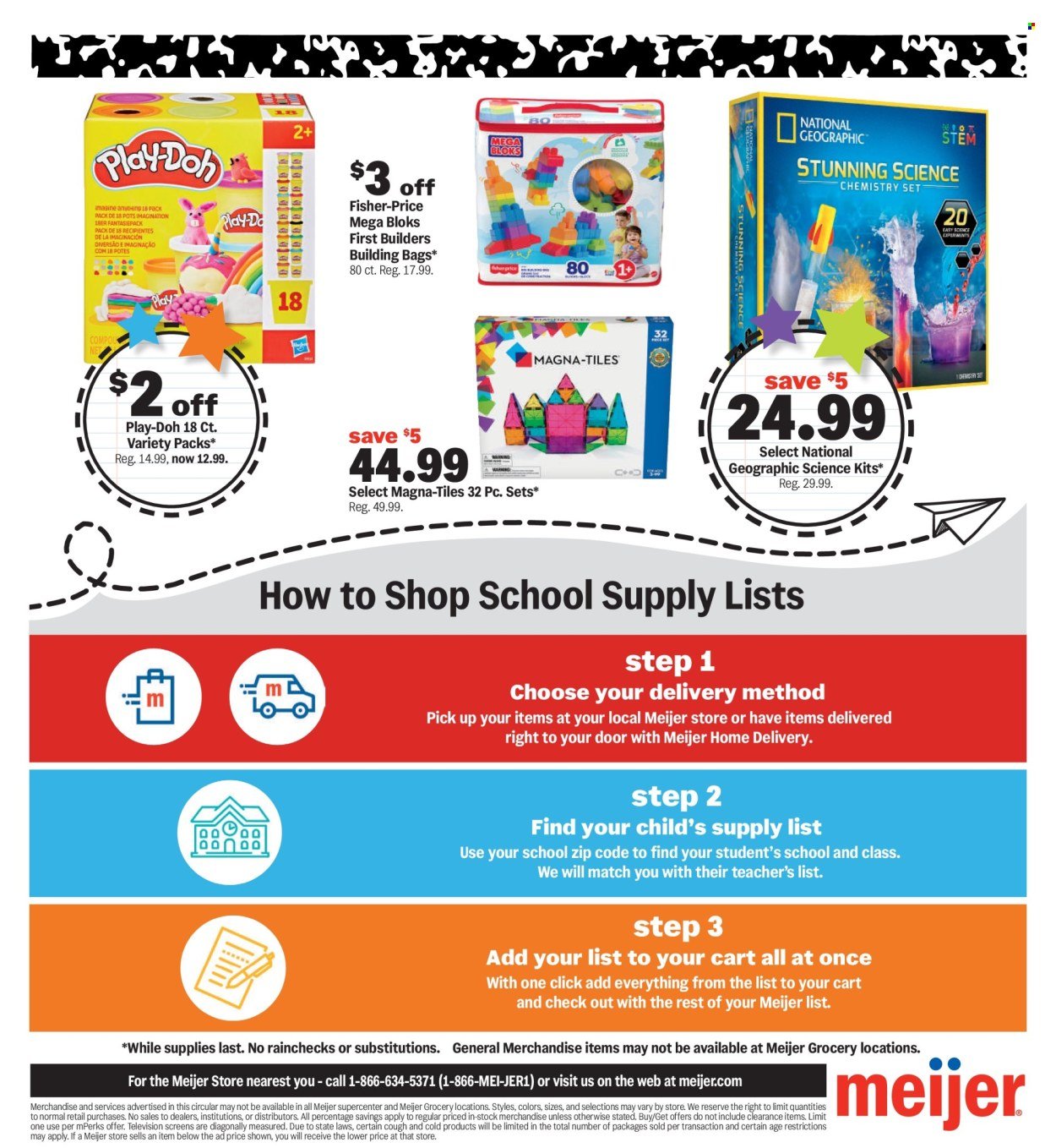 MEIJER ad - Back to School Deals