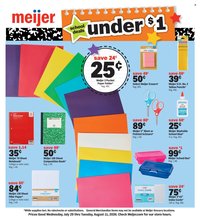 MEIJER ad - Back to School Deals