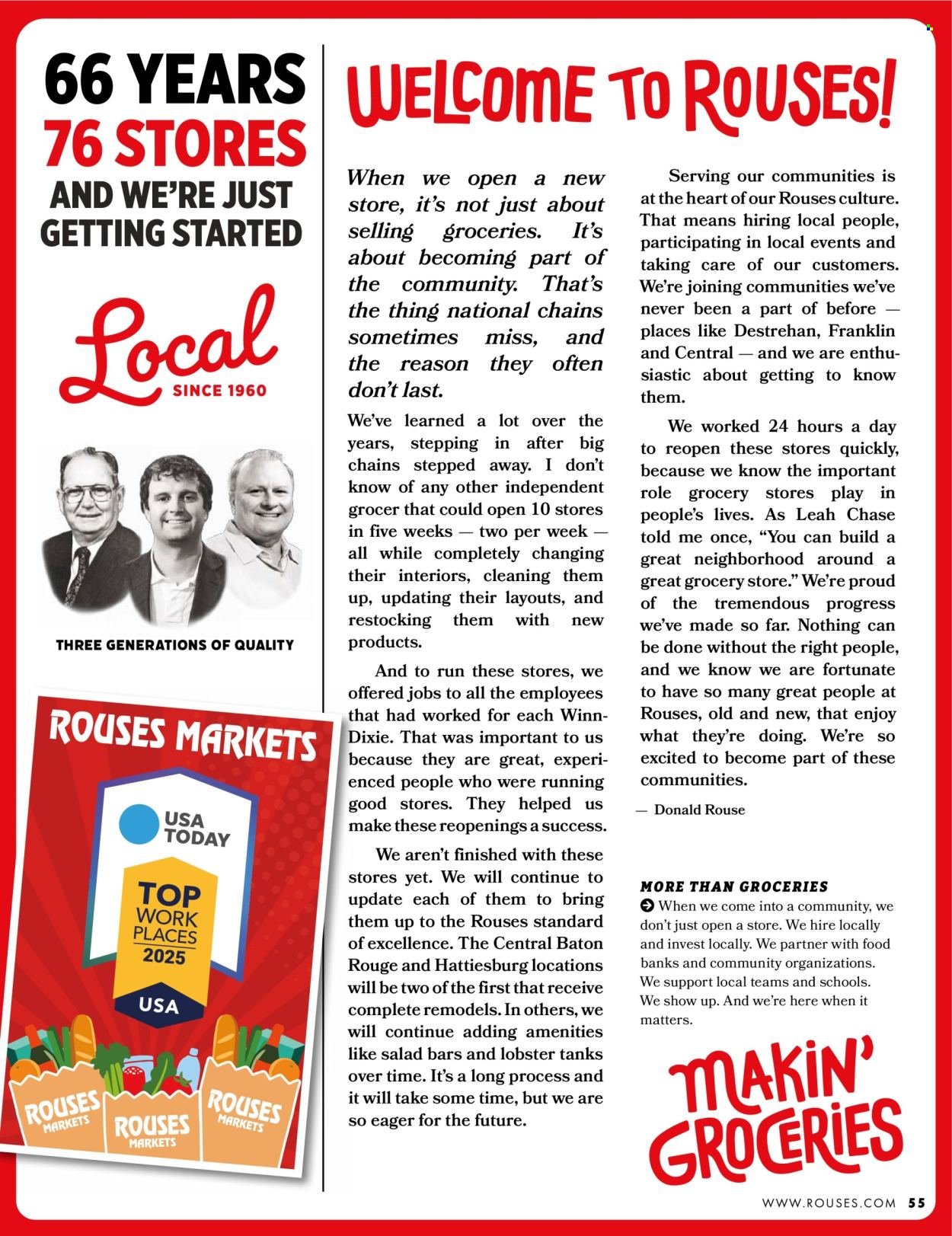 ROUSES MARKETS ad - Spring 2026