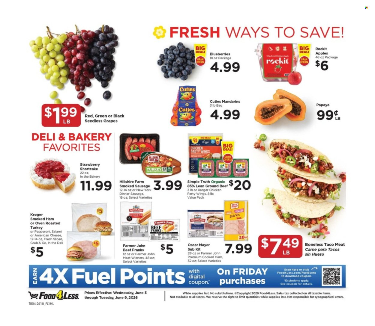 FOOD 4 LESS ad - Weekly Ad