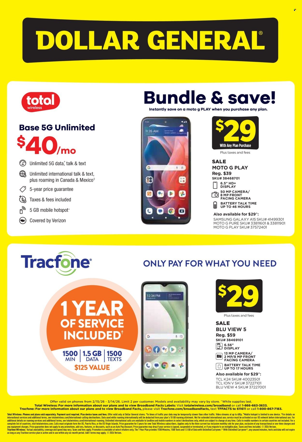 DOLLAR GENERAL ad - Wireless Deals