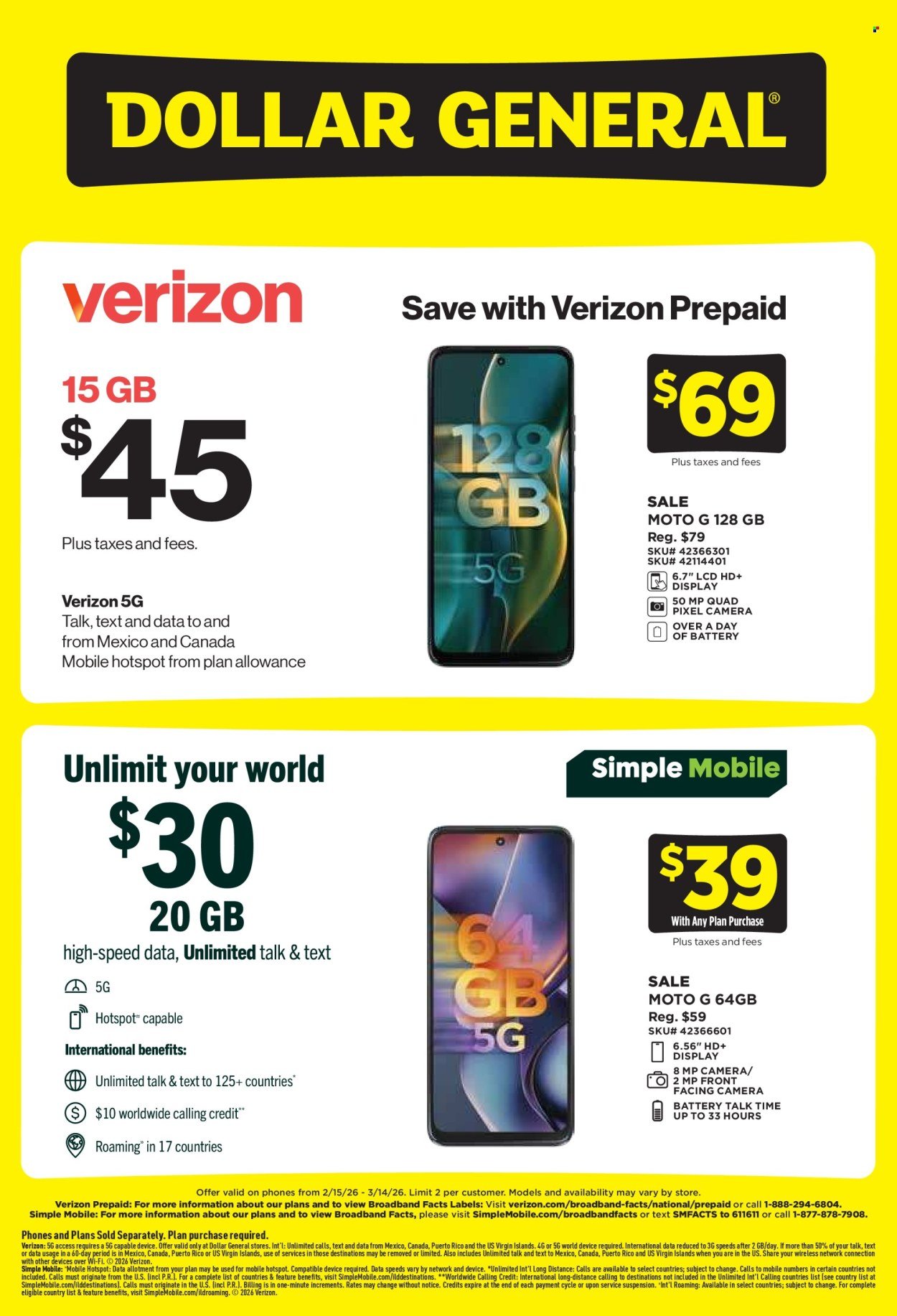 DOLLAR GENERAL ad - Wireless Deals
