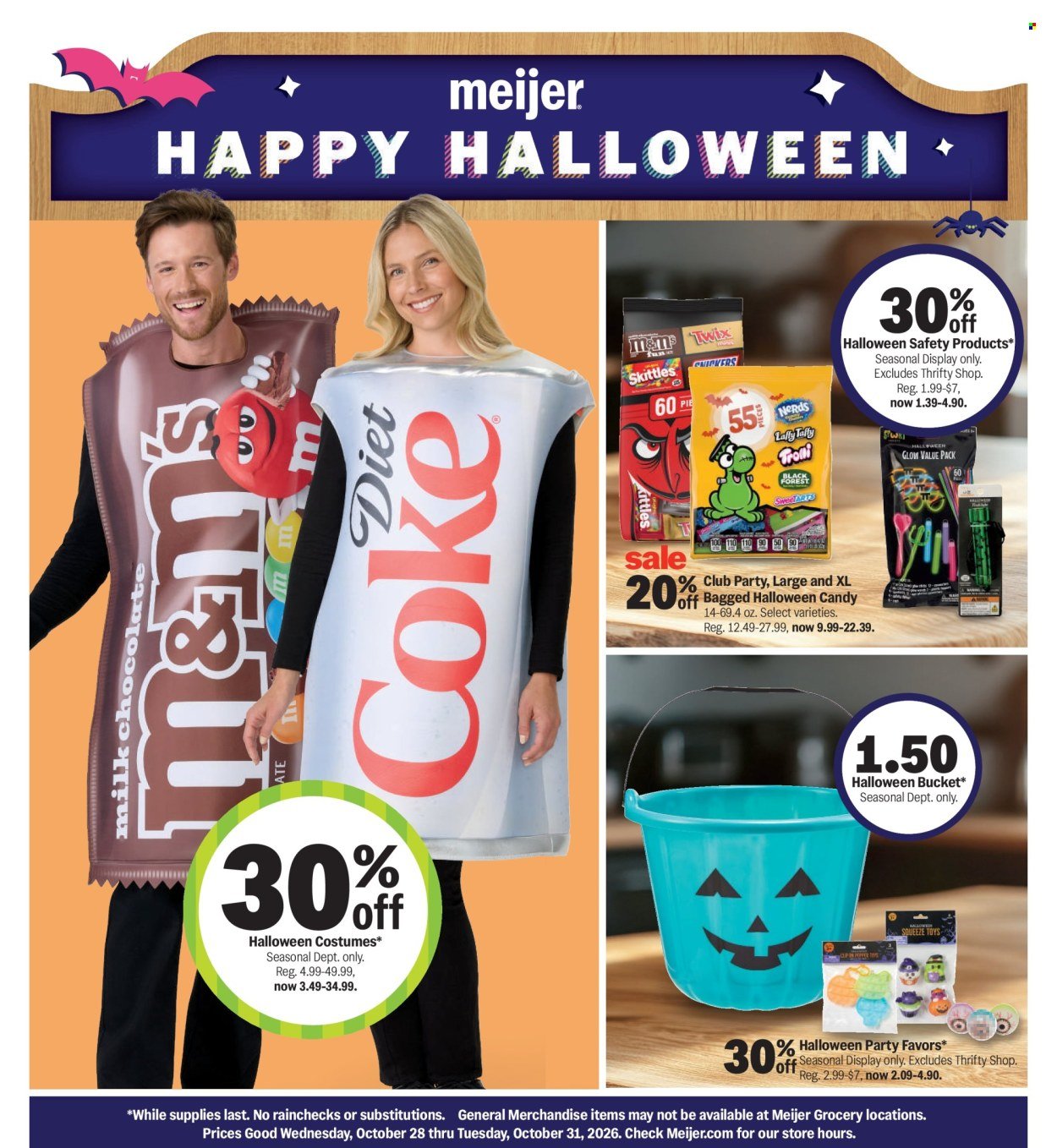 MEIJER ad - Halloween Deals