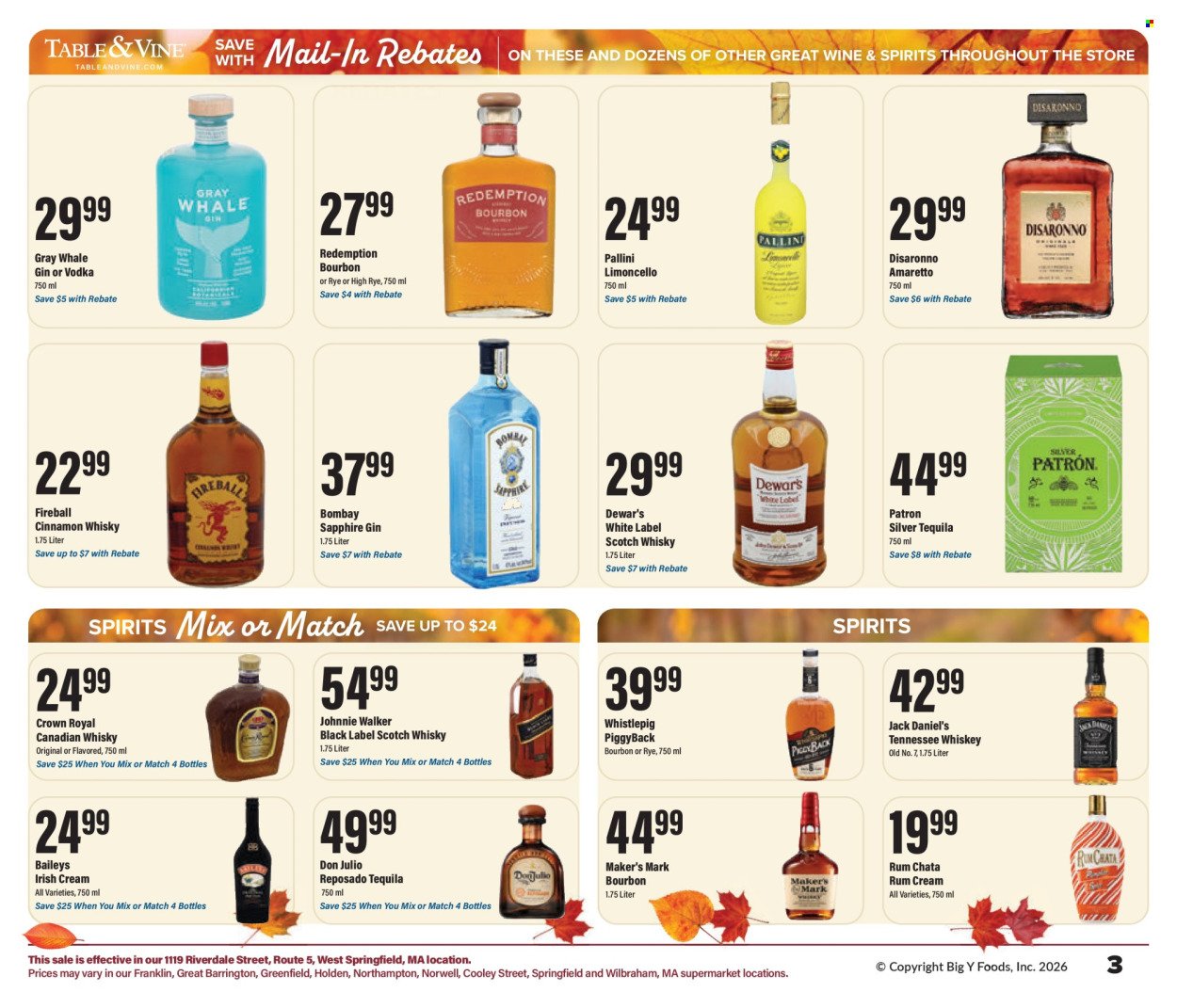 BIG Y ad - Table & Vine