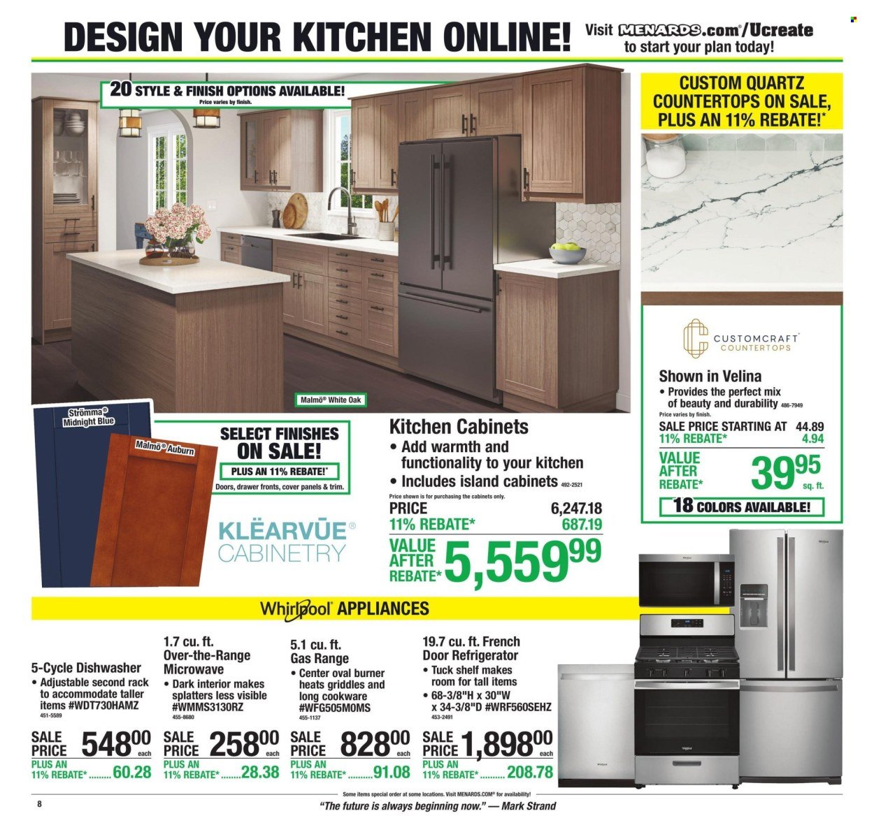 MENARDS ad - 11% Rebate* Sale