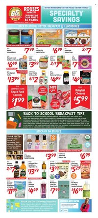 ROUSES MARKETS ad - Specialty Savings (2025-07-30 - 2025-08-27)