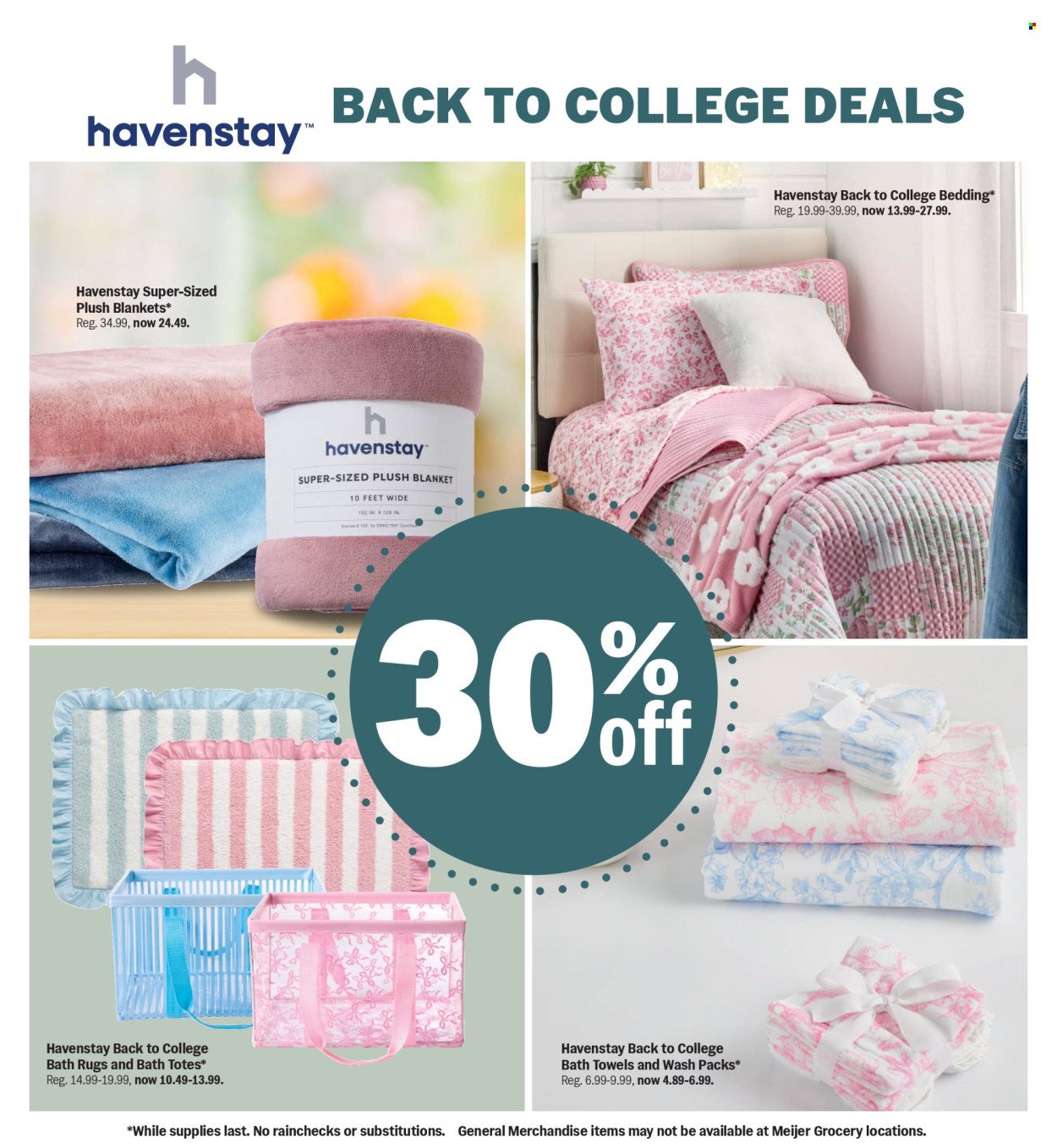 MEIJER ad - Storage for Study Season