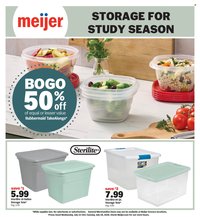 MEIJER ad - Storage for Study Season