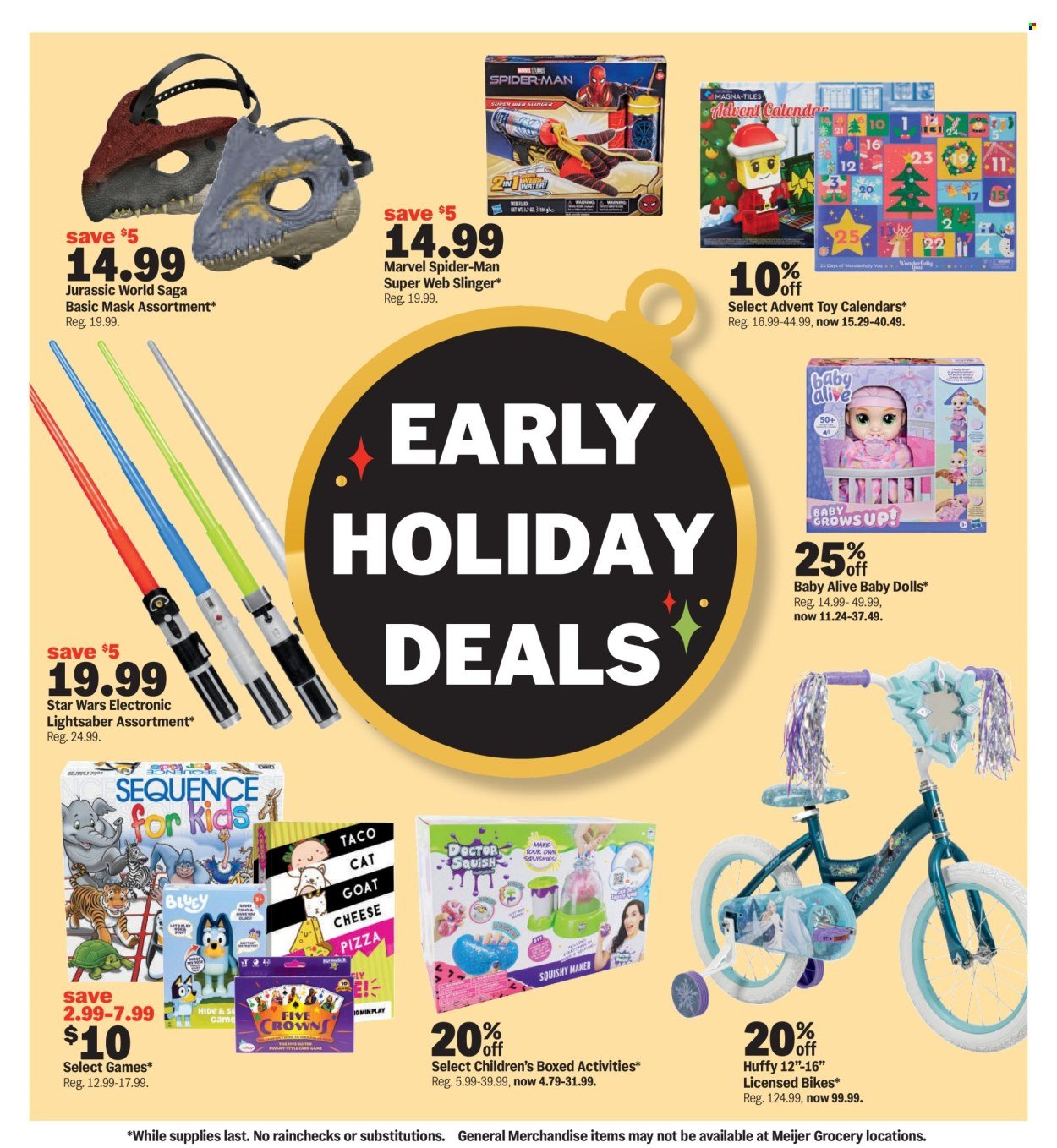 MEIJER ad - Early Holiday Deals