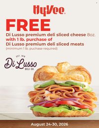 HY-VEE ad - DiLusso Sliced Meat & Cheese Sale