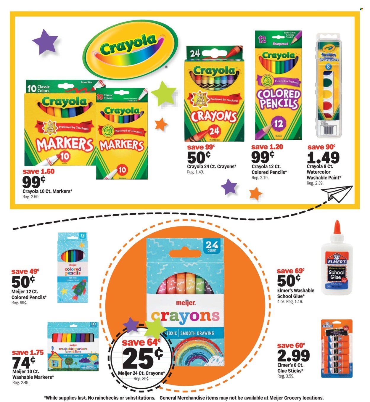 MEIJER ad - Back to School Deals
