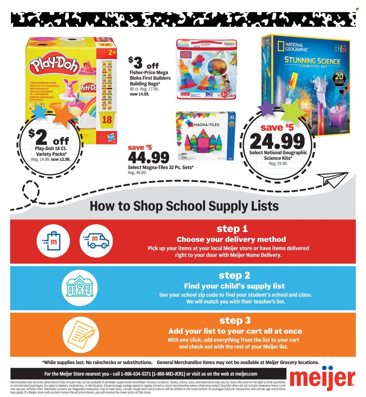 MEIJER ad - Back to School Deals