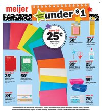 MEIJER ad - Back to School Deals