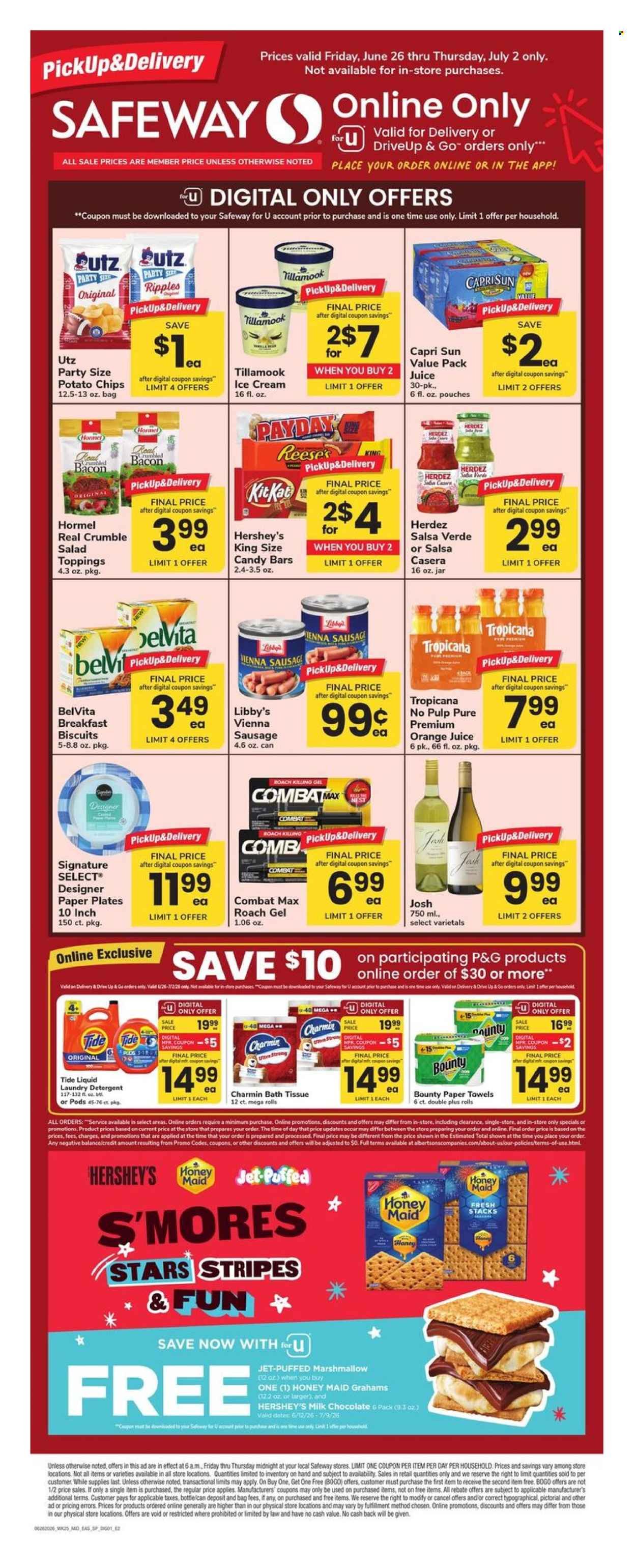 SAFEWAY ad - Bonus Online Savings