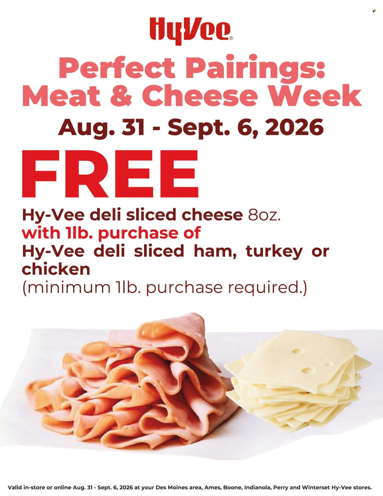 HY-VEE ad - Hy-Vee Deli Sliced Meat & Cheese Sale