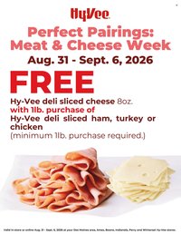 HY-VEE ad - Hy-Vee Deli Sliced Meat & Cheese Sale