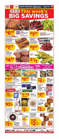 H-E-B ad - Weekly Ad