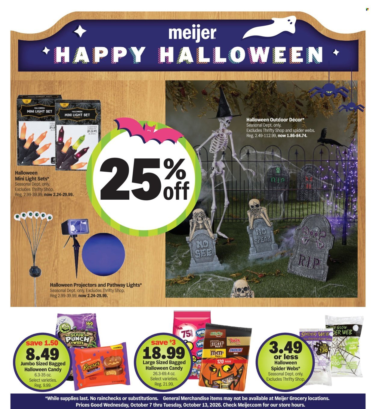 MEIJER ad - Halloween Deals