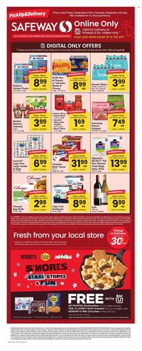 SAFEWAY ad - Bonus Online Savings