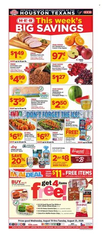 H-E-B ad - Weekly Ad