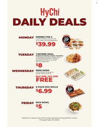 HY-VEE ad - HyChi Daily Deals