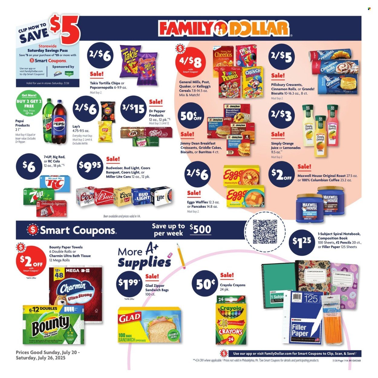 FAMILY DOLLAR ad - Current Ad (2025-07-20 - 2025-07-26) | 1