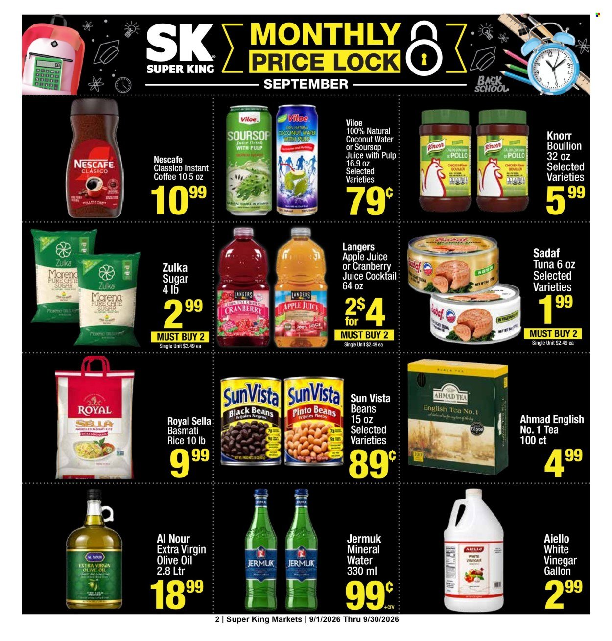 SUPER KING MARKETS ad - Monthly Price Lock
