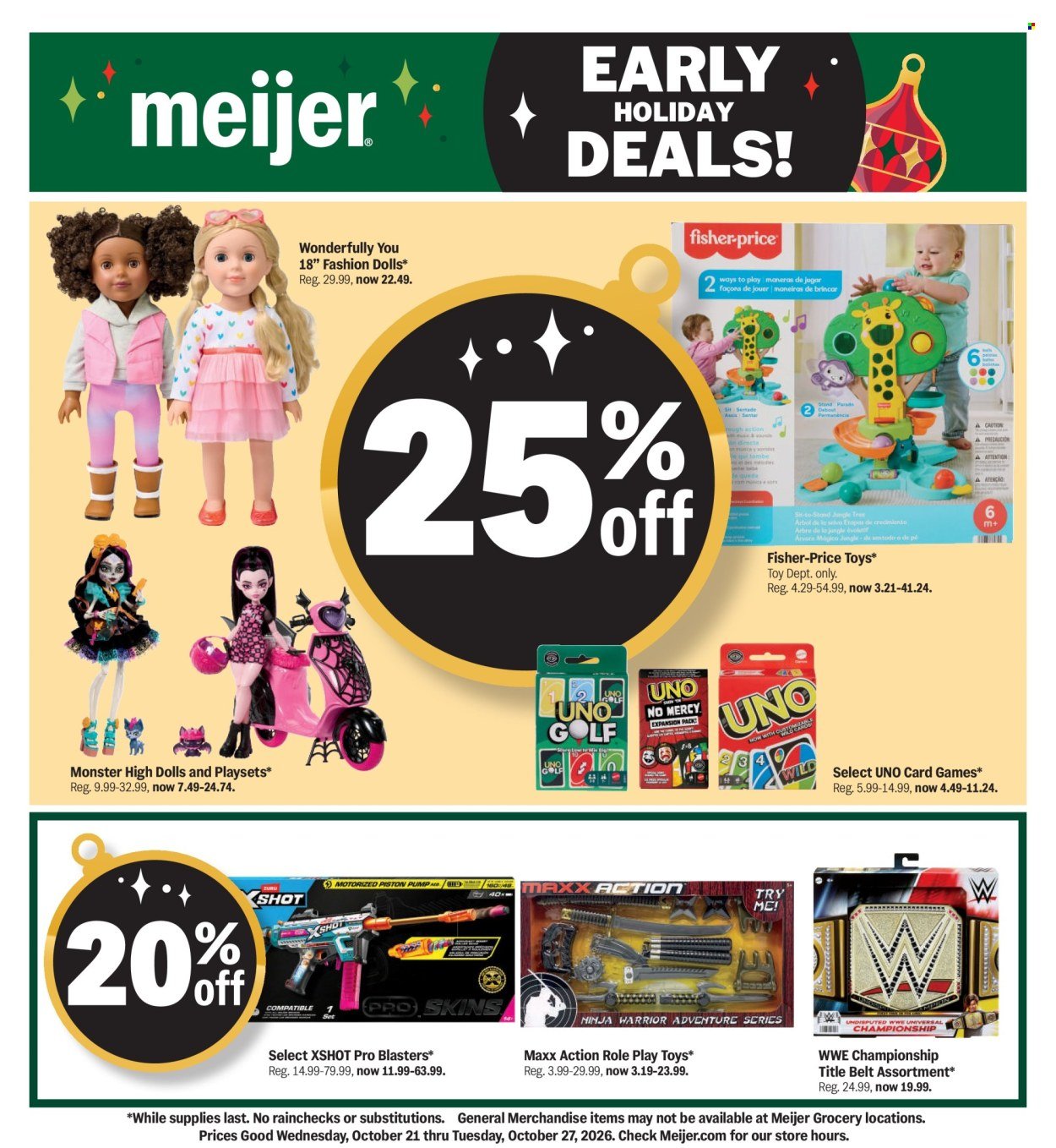 MEIJER ad - Early Holiday Deals