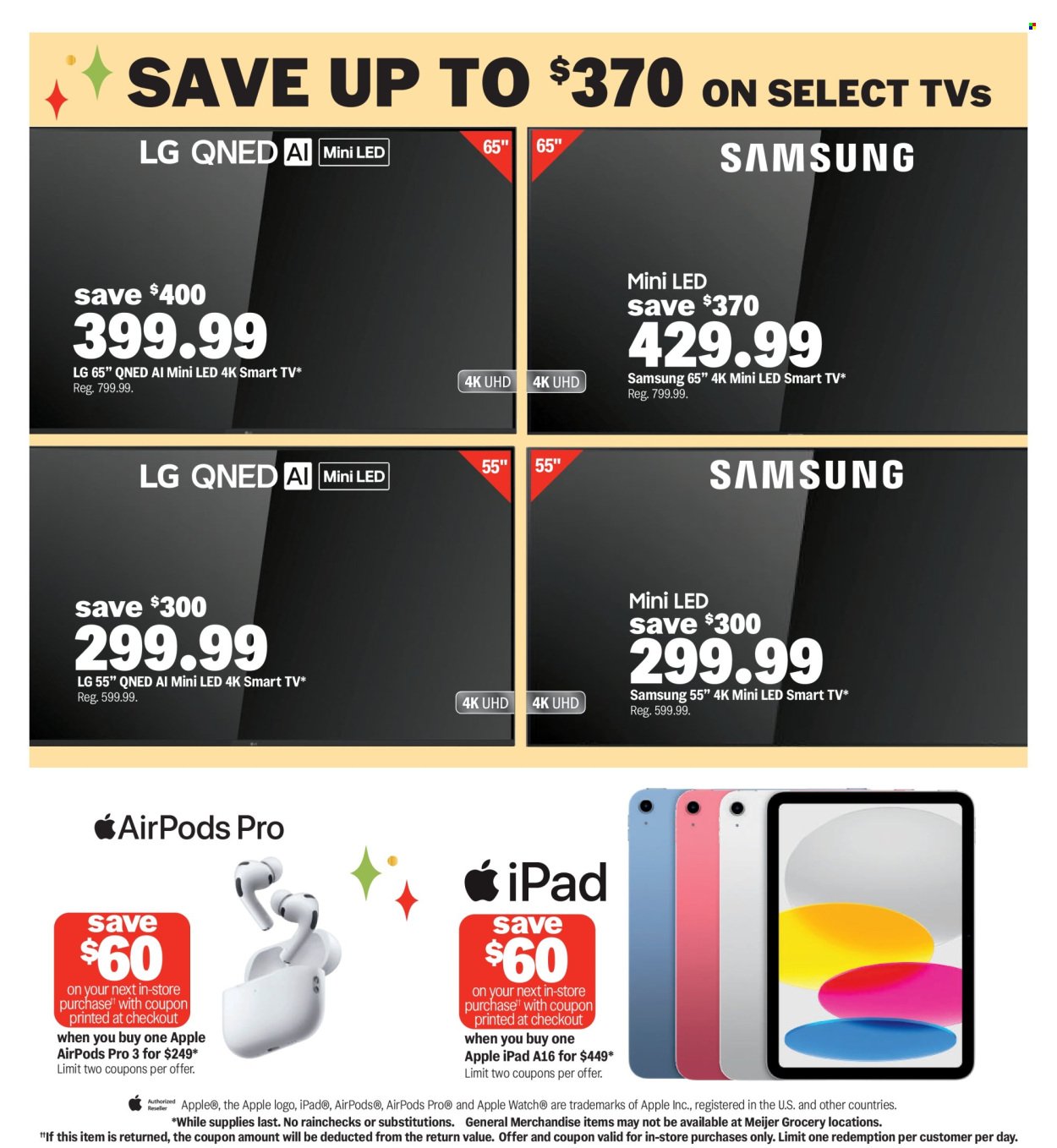MEIJER ad - Early Holiday Deals